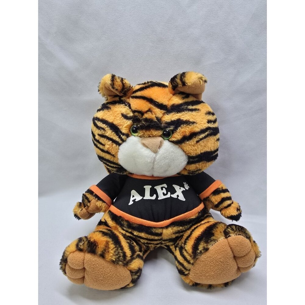 Vintage 1993 AVON ALEX the Roaring / Purring Sound Tiger 10" Plush Stuffed Toy